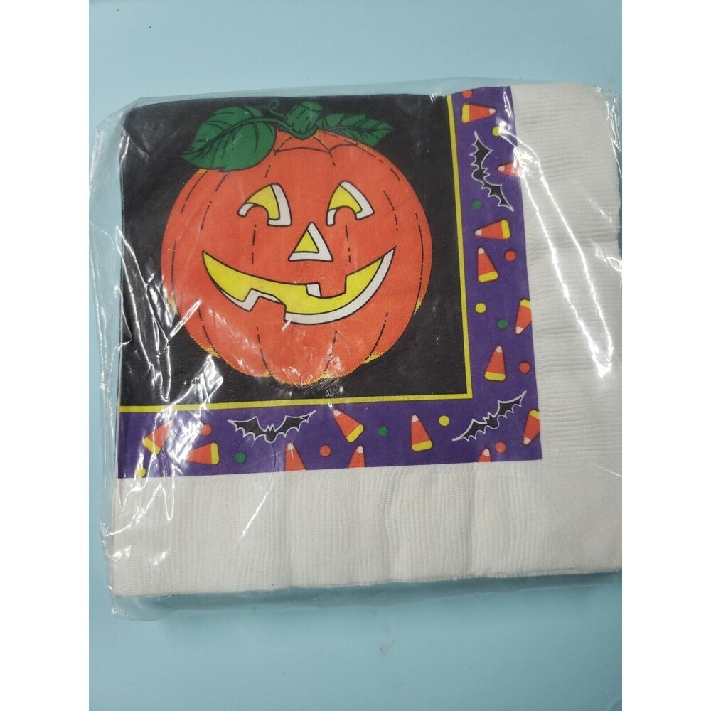 2 Party Creations Halloween Pumpkins Trick Or Treat Jack O Lantern Paper Napkins